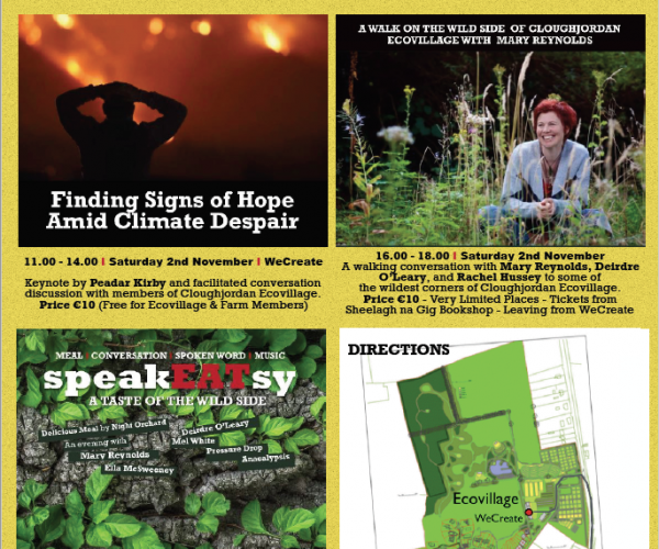 Tar Abhaile (Grow hub), A Taste of the Wild Side and SpeakEatsy,  02nd November 2019