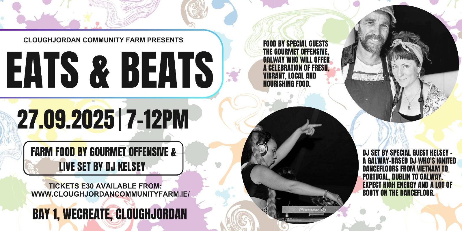 Eats and Beats – Saturday 27th September 2025